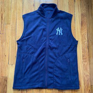 New York Yankees Fleece Vest sleeveless jacket SGA 2023 9/22 print logo XL blue